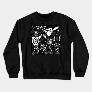 mayan alien soccer game ecopop Crewneck Sweatshirt